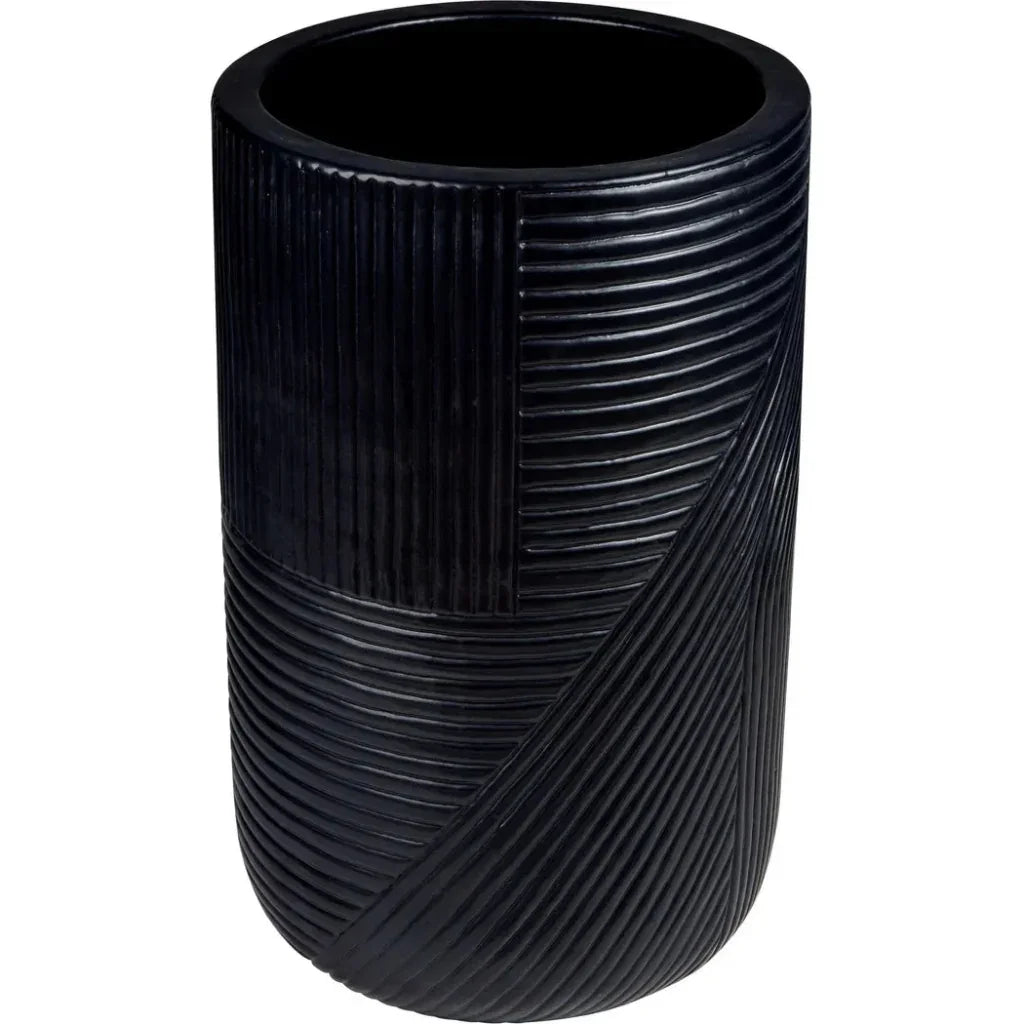 Serenity Black Outdoor Planter Set of 2 - LOOMLAN - Seasonal Living - Planters