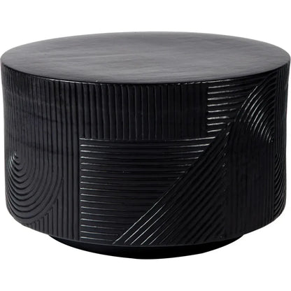 Serenity Black Outdoor Round Table - 24" Tall - LOOMLAN - Seasonal Living - Outdoor Side Tables