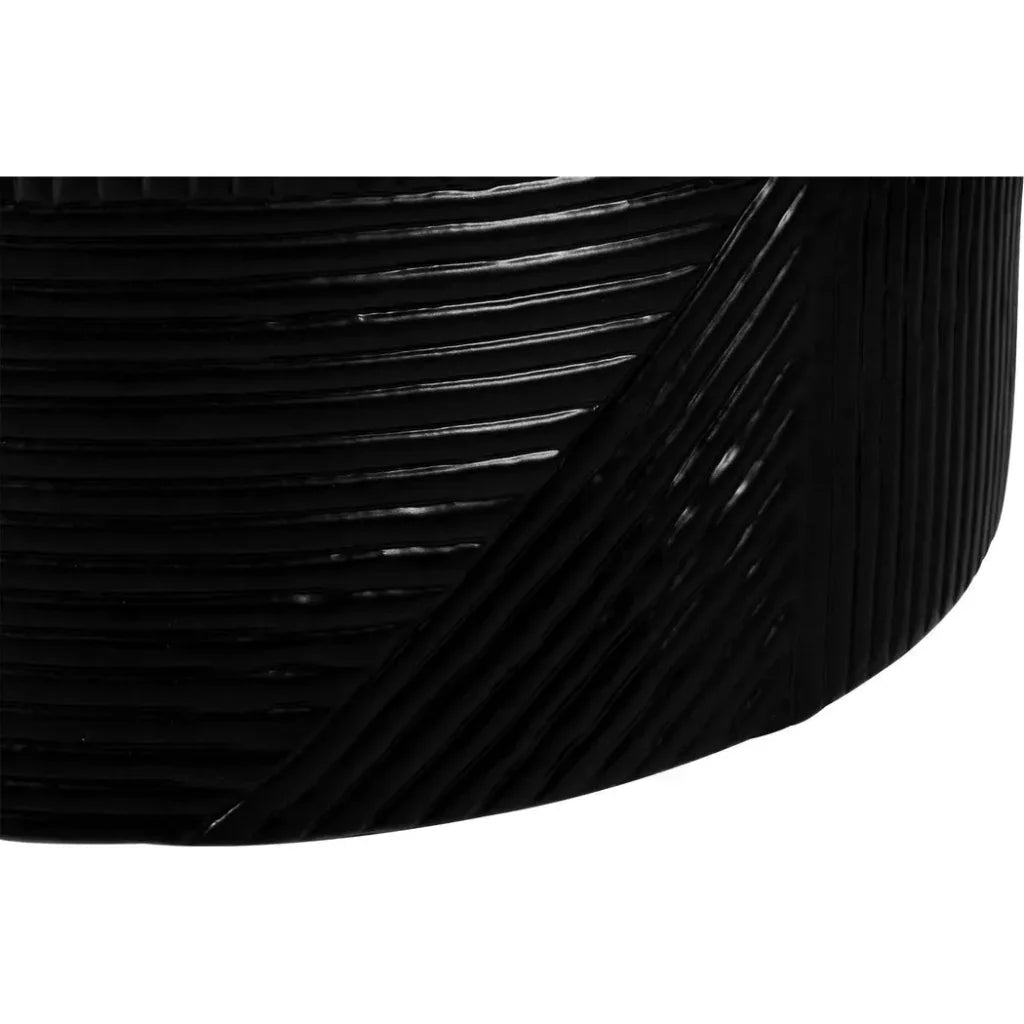 Serenity Black Outdoor Round Table - 24" Tall - LOOMLAN - Seasonal Living - Outdoor Side Tables