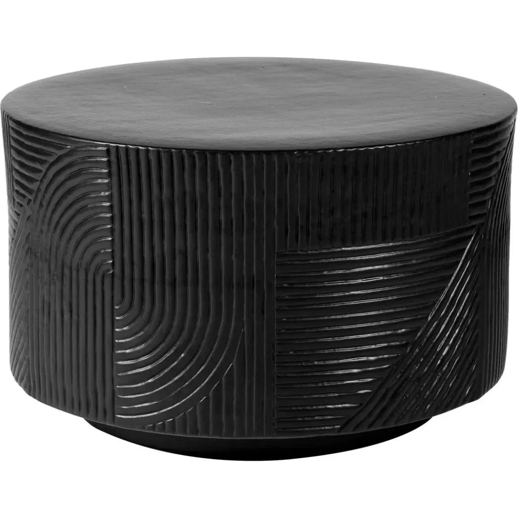 Serenity Black Outdoor Round Table - 24" Tall - LOOMLAN - Seasonal Living - Outdoor Side Tables