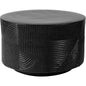 Serenity Black Outdoor Round Table - 24" Tall - LOOMLAN - Seasonal Living - Outdoor Side Tables