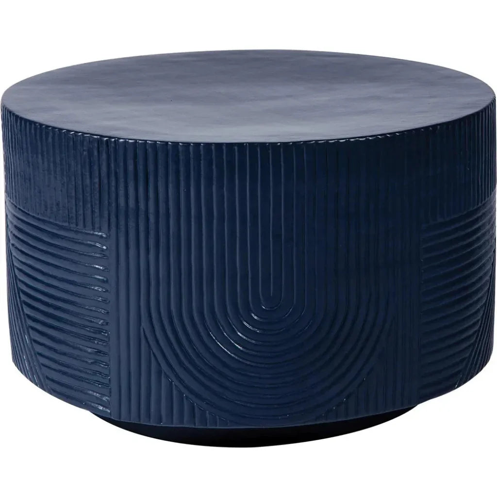 Serenity BlueOutdoor Round Table - 24" Tall - LOOMLAN - Seasonal Living - Outdoor Side Tables