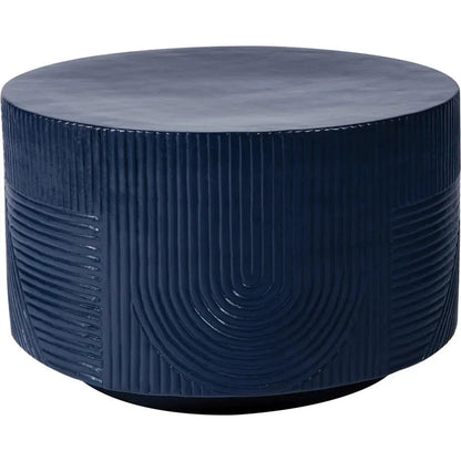 Serenity BlueOutdoor Round Table - 24" Tall - LOOMLAN - Seasonal Living - Outdoor Side Tables
