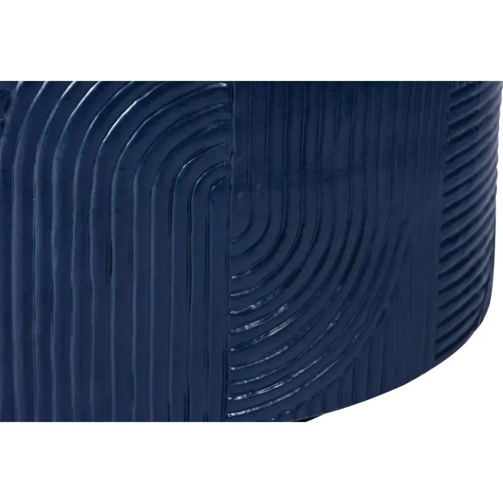 Serenity BlueOutdoor Round Table - 24" Tall - LOOMLAN - Seasonal Living - Outdoor Side Tables