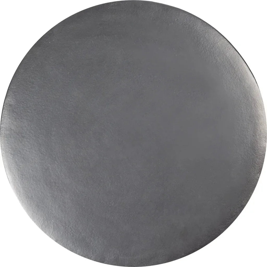 Serenity Ceramic Grey Outdoor Side Table - Medium - LOOMLAN - Seasonal Living - Outdoor Side Tables