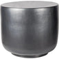 Serenity Ceramic Grey Outdoor Side Table - Medium - LOOMLAN - Seasonal Living - Outdoor Side Tables