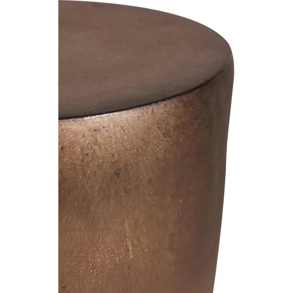 Serenity Ceramic Outdoor Side Table Tall - LOOMLAN - Seasonal Living - Outdoor Side Tables