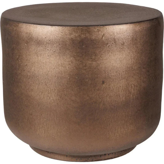 Serenity Ceramic Outdoor Side Table Tall - LOOMLAN - Seasonal Living - Outdoor Side Tables