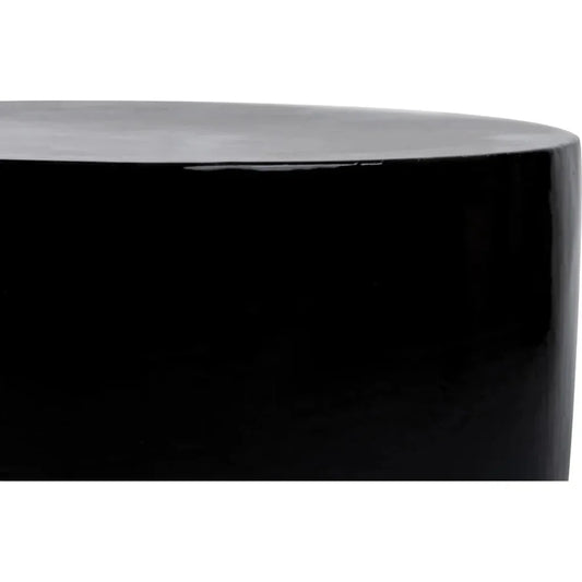 Serenity Grazed Side Table Black Outdoor Accent Table - LOOMLAN - Seasonal Living - Outdoor Side Tables