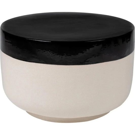 Serenity Grazed Side Table Ceramic Outdoor Accent Table - LOOMLAN - Seasonal Living - Outdoor Side Tables