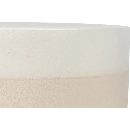 Serenity Grazed Side Table White Outdoor Accent Table - LOOMLAN - Seasonal Living - Outdoor Side Tables