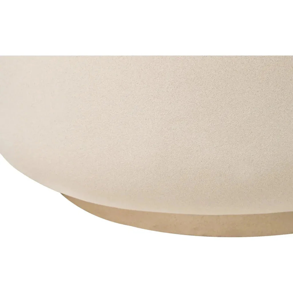 Serenity Grazed Side Table White Outdoor Accent Table - LOOMLAN - Seasonal Living - Outdoor Side Tables