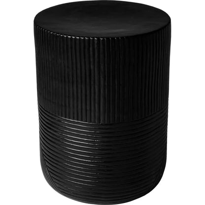 Serenity Side Table 14" Black Outdoor Accent Table - LOOMLAN - Seasonal Living - Outdoor Side Tables