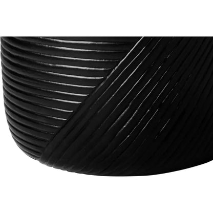 Serenity Side Table 14" Black Outdoor Accent Table - LOOMLAN - Seasonal Living - Outdoor Side Tables