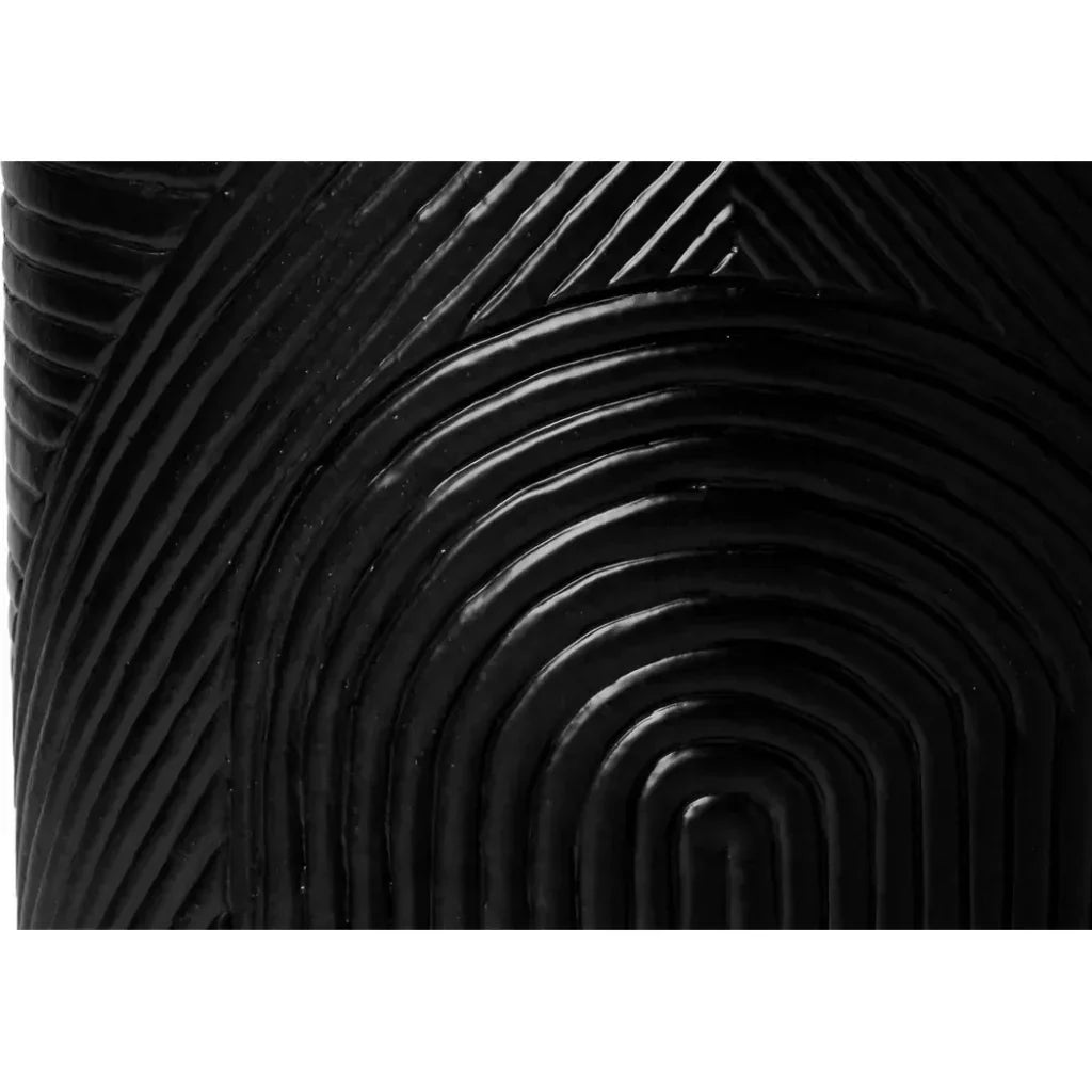 Serenity Side Table 14" Black Outdoor Accent Table - LOOMLAN - Seasonal Living - Outdoor Side Tables