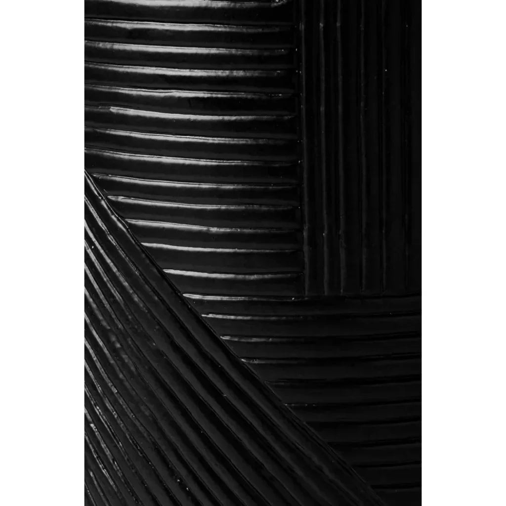 Serenity Side Table 14" Black Outdoor Accent Table - LOOMLAN - Seasonal Living - Outdoor Side Tables