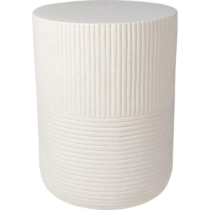 Serenity Side Table 14" - White Outdoor Accent Table - LOOMLAN - Seasonal Living - Outdoor Side Tables