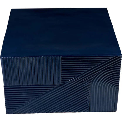 Serenity Square Table - Blue Outdoor Accent Table - LOOMLAN - Seasonal Living - Outdoor Side Tables