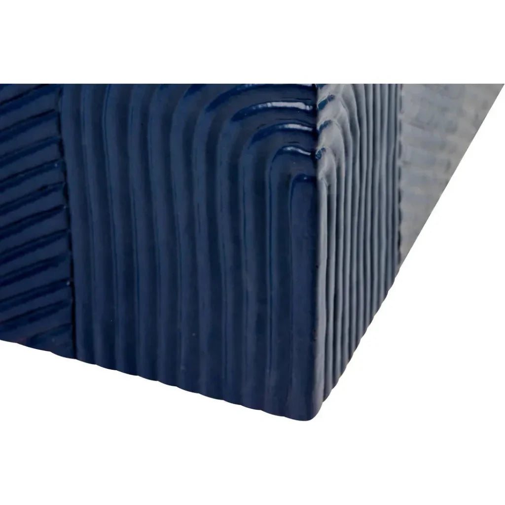 Serenity Square Table - Blue Outdoor Accent Table - LOOMLAN - Seasonal Living - Outdoor Side Tables