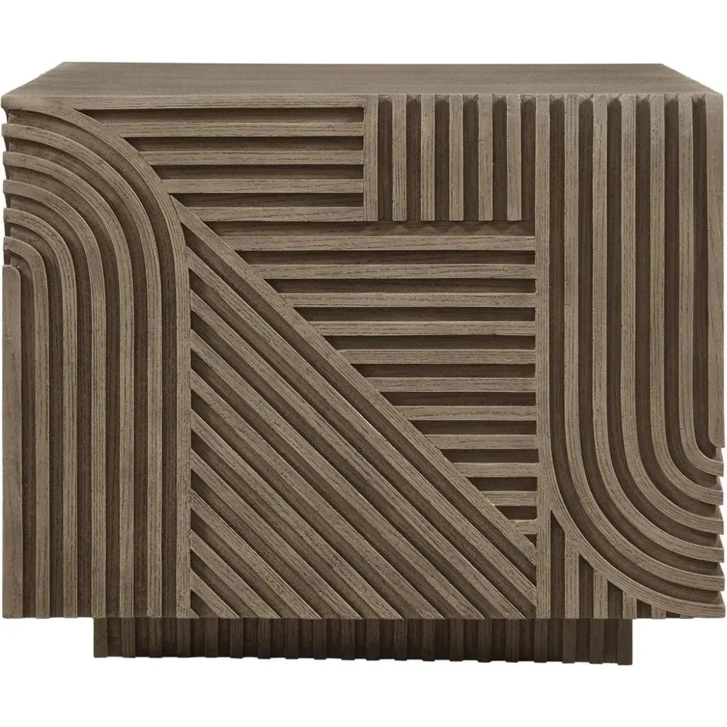 Serenity Square Table - Brown Outdoor Accent Table - LOOMLAN - Seasonal Living - Outdoor Side Tables