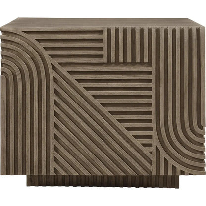 Serenity Square Table - Brown Outdoor Accent Table - LOOMLAN - Seasonal Living - Outdoor Side Tables