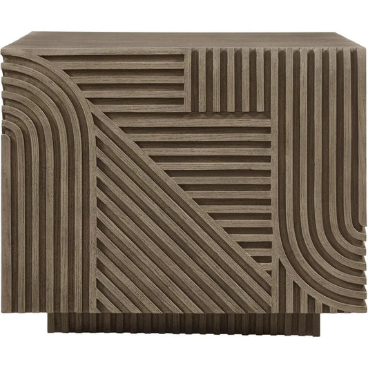 Serenity Square Table - Brown Outdoor Accent Table - LOOMLAN - Seasonal Living - Outdoor Side Tables