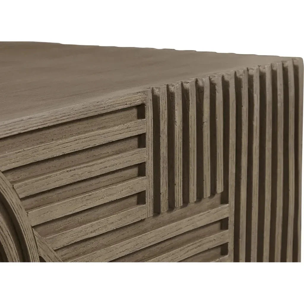 Serenity Square Table - Brown Outdoor Accent Table - LOOMLAN - Seasonal Living - Outdoor Side Tables