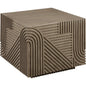 Serenity Square Table - Brown Outdoor Accent Table - LOOMLAN - Seasonal Living - Outdoor Side Tables