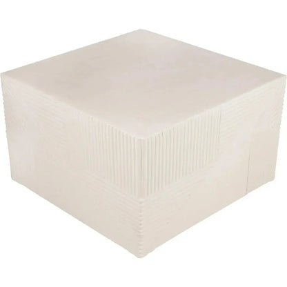 Serenity Square Table - White Outdoor Accent Table - LOOMLAN - Seasonal Living - Outdoor Side Tables
