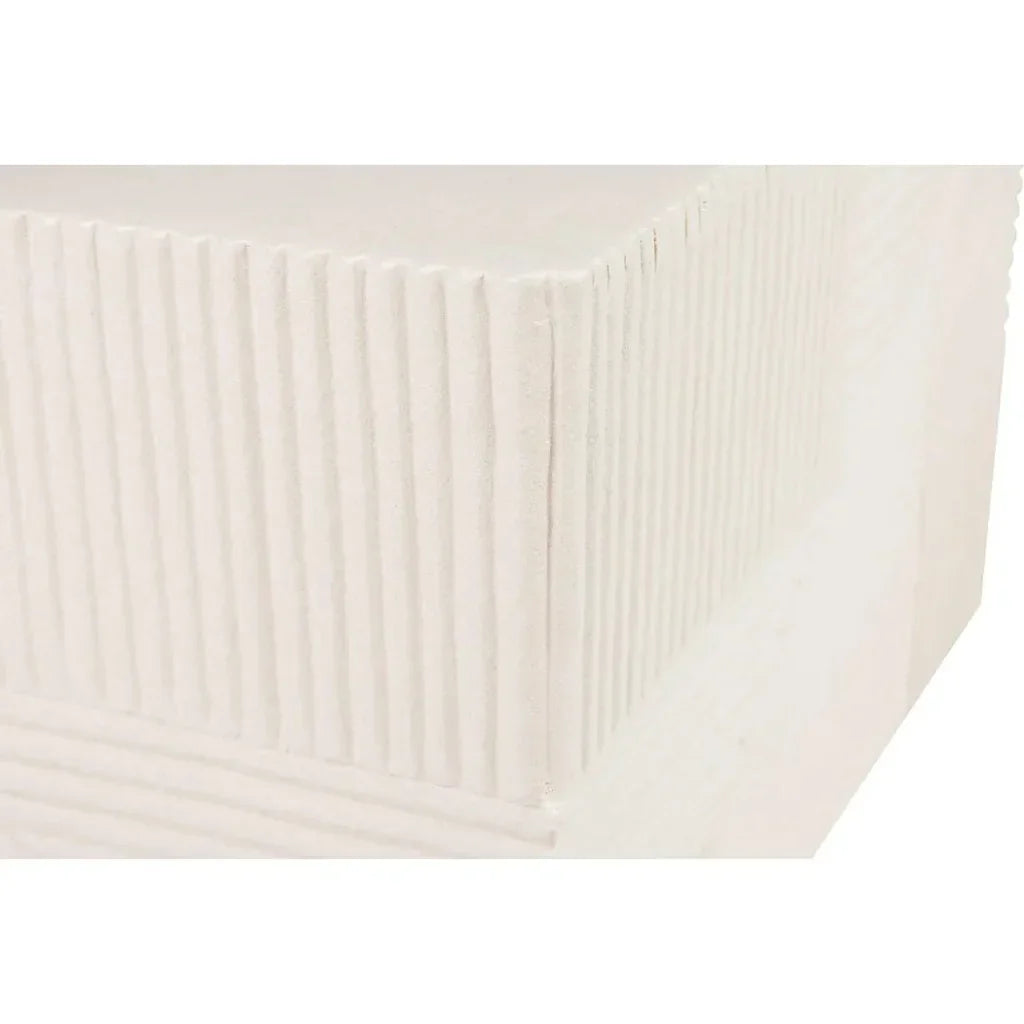 Serenity Square Table - White Outdoor Accent Table - LOOMLAN - Seasonal Living - Outdoor Side Tables