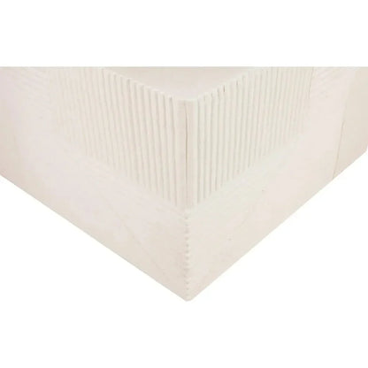 Serenity Square Table - White Outdoor Accent Table - LOOMLAN - Seasonal Living - Outdoor Side Tables