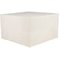 Serenity Square Table - White Outdoor Accent Table - LOOMLAN - Seasonal Living - Outdoor Side Tables