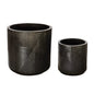 Serenity Textured Ceramic Patio Planter (Set Of 2) - LOOMLAN - Seasonal Living - Outdoor Accessories