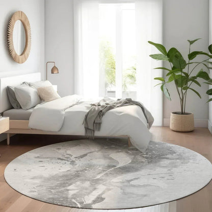 Serenza Gray Washable Indoor - Outdoor Rug - LOOMLAN - LOOMLAN Rugs - Outdoor Rugs