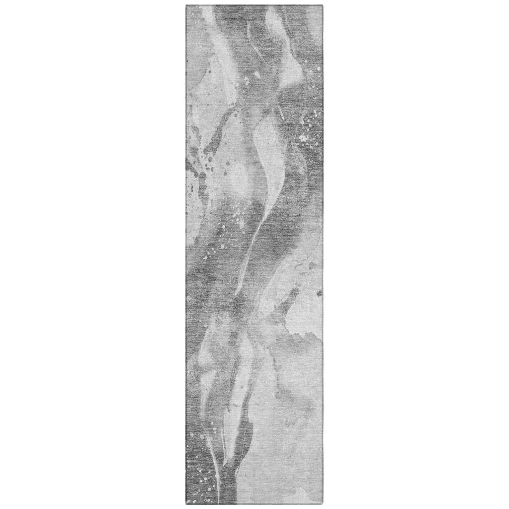 Serenza Gray Washable Indoor - Outdoor Rug - LOOMLAN - LOOMLAN Rugs - Outdoor Rugs