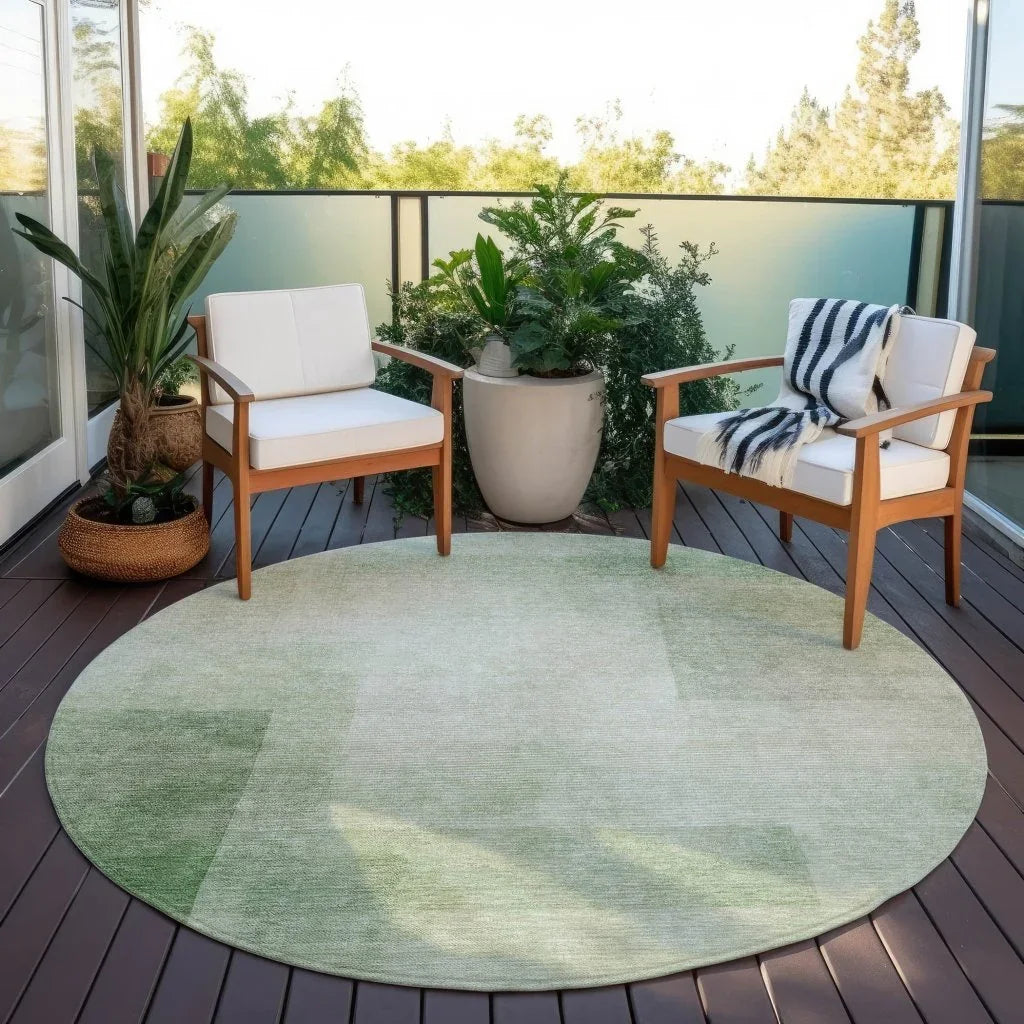 Serephina Green Washable Indoor - Outdoor Rug - LOOMLAN - LOOMLAN Rugs - Outdoor Rugs