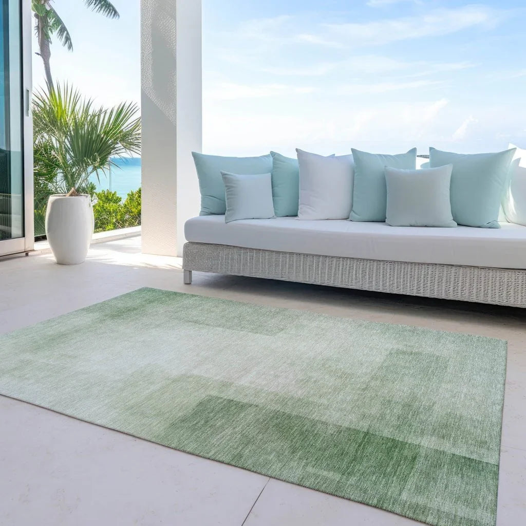 Serephina Green Washable Indoor - Outdoor Rug - LOOMLAN - LOOMLAN Rugs - Outdoor Rugs