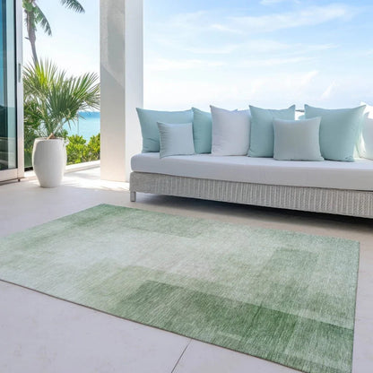 Serephina Green Washable Indoor - Outdoor Rug - LOOMLAN - LOOMLAN Rugs - Outdoor Rugs