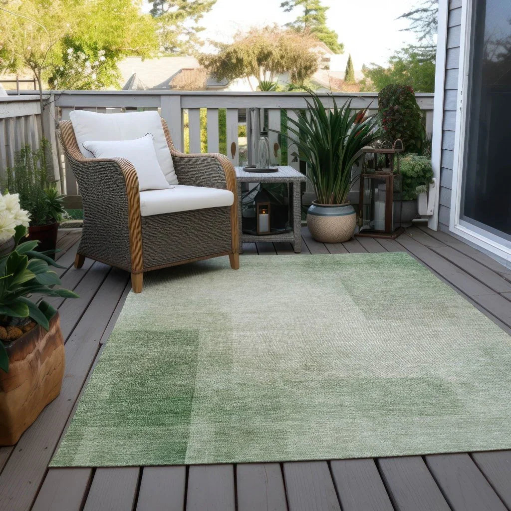Serephina Green Washable Indoor - Outdoor Rug - LOOMLAN - LOOMLAN Rugs - Outdoor Rugs