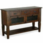 Server Table 3 Top Drawers & Glass Doors - LOOMLAN - Sunny D - Sideboards