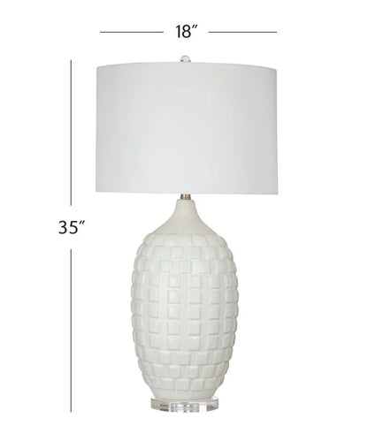 Sesser Sleek Ceramic Base Table Lamp - LOOMLAN - Bassett Mirror - Table Lamps