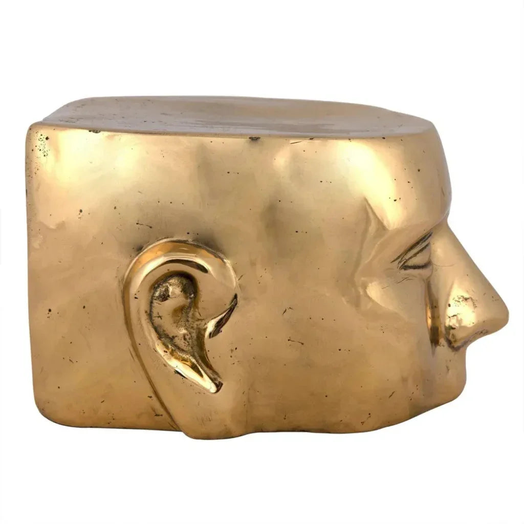 Set Of 3 Character Sculpture Brass 3PC - LOOMLAN - Noir - Statues & Sculptures