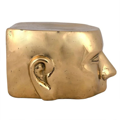 Set Of 3 Character Sculpture Brass 3PC - LOOMLAN - Noir - Statues & Sculptures