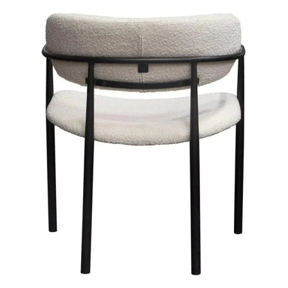 Set of (2) Skyler Dining Chairs in Boucle - LOOMLAN - Diamond Sofa - Dining Chairs