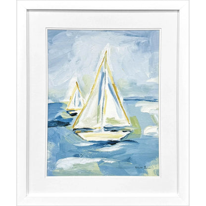 Setting Sail Glass Front Framed Wall Art