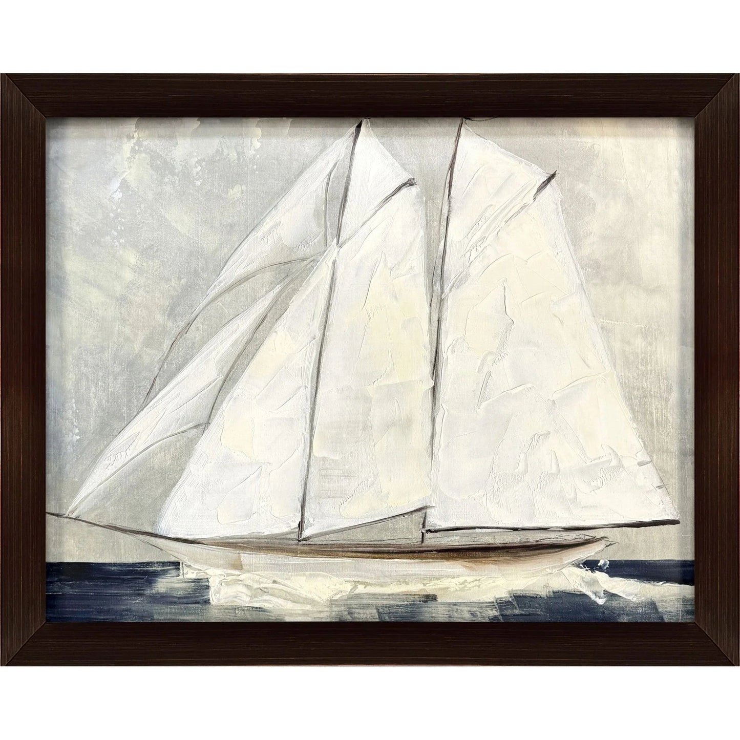 Setting Sail Glass Front Framed Wall Art
