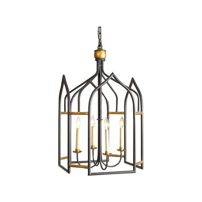 Seville Black Gold Five - Light Lantern - LOOMLAN - Chelsea House - Lanterns
