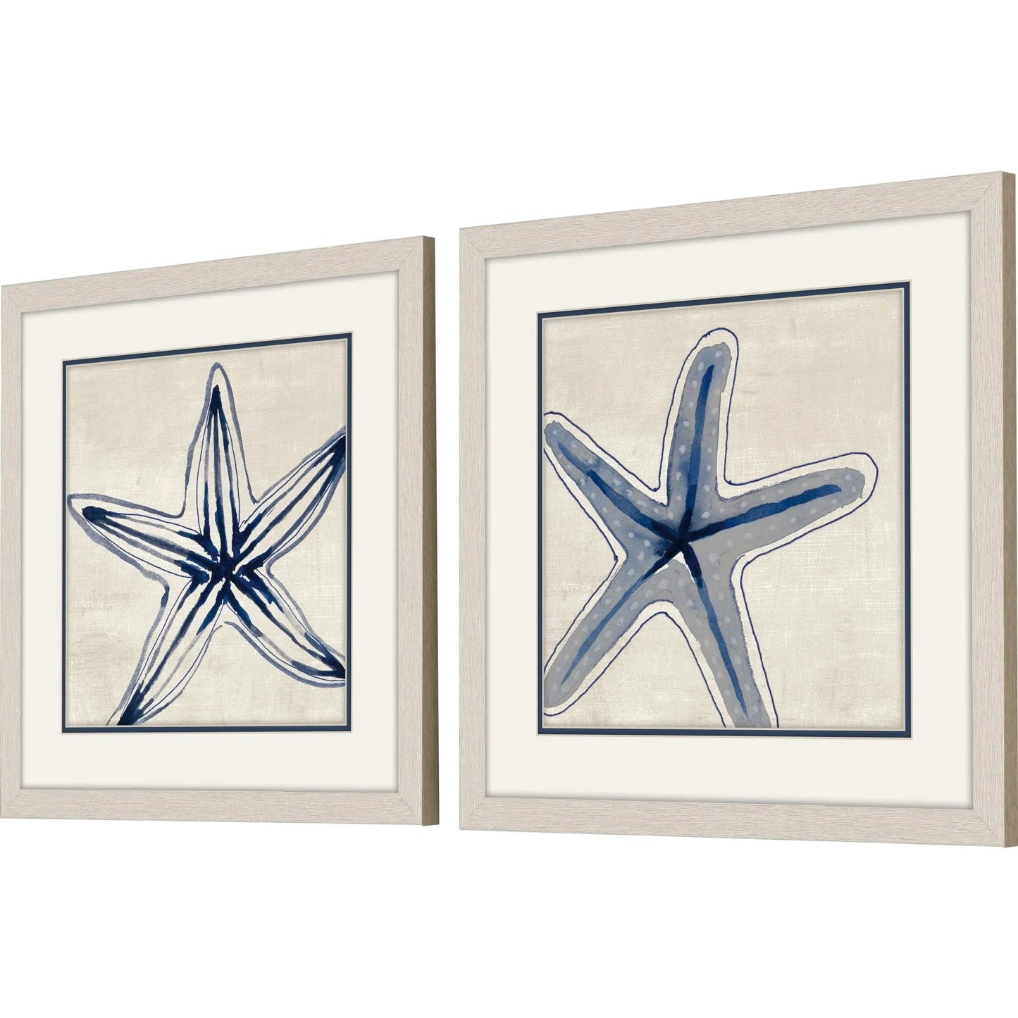 Shades of Starfish Blue Framed Wall Art 2PC