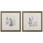 Shadow Woods Grey Framed Wall Art 2PC