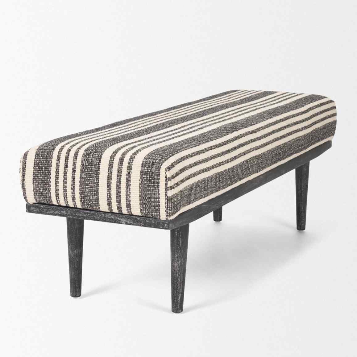 Shae Fabric Backless Bedroom Bench
